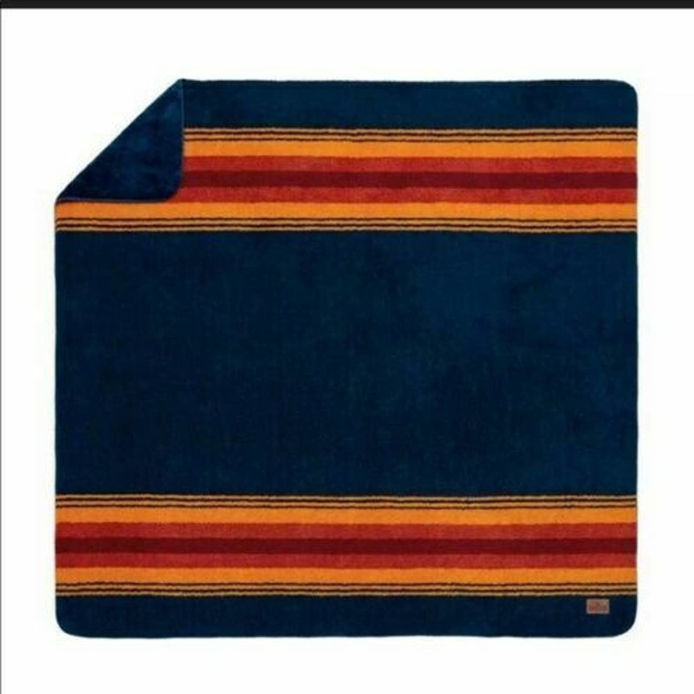 Pendleton Sherpa Blanket Grand Canyon Stripe 98x92